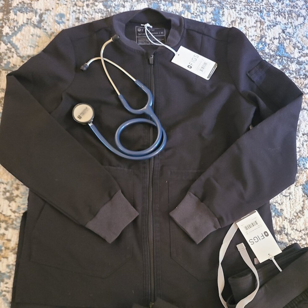 Black Scrub Jacket